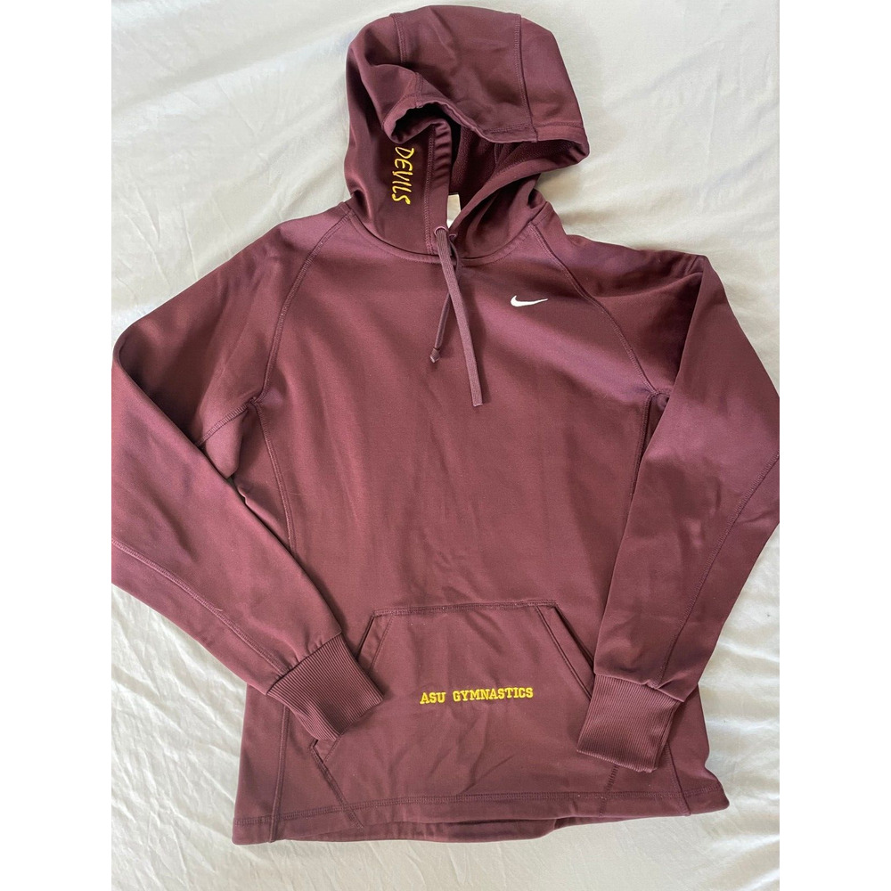 Nike Therma-Fit Pull Over Hooded Sweatshirt, Hoodie. ASU Gymnastics. Women's S.
